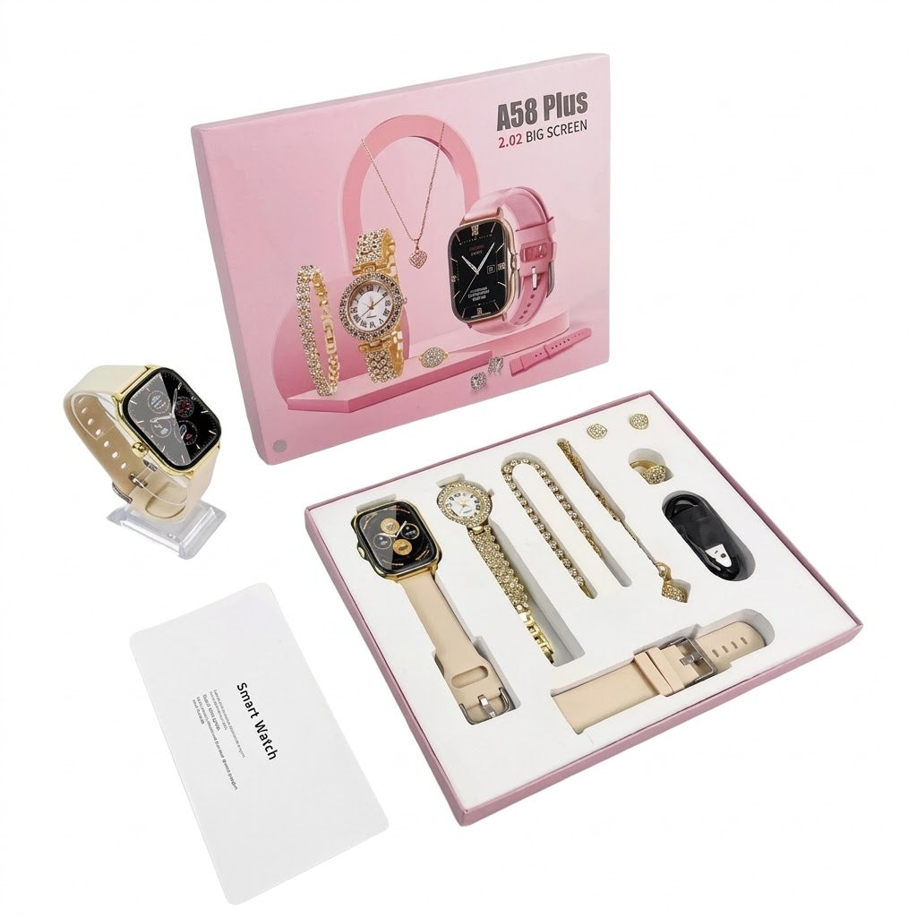 Combo Reloj Dama A58 Plus