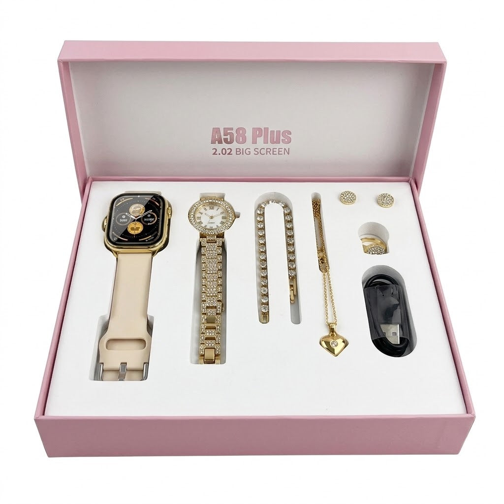 Combo Reloj Dama A58 Plus