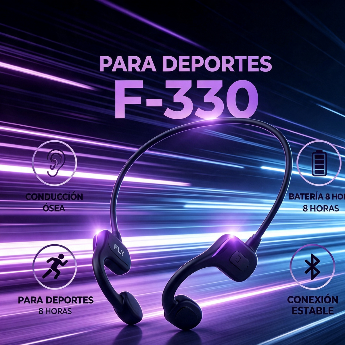 Audífonos Deportivos Bluetooth F-330