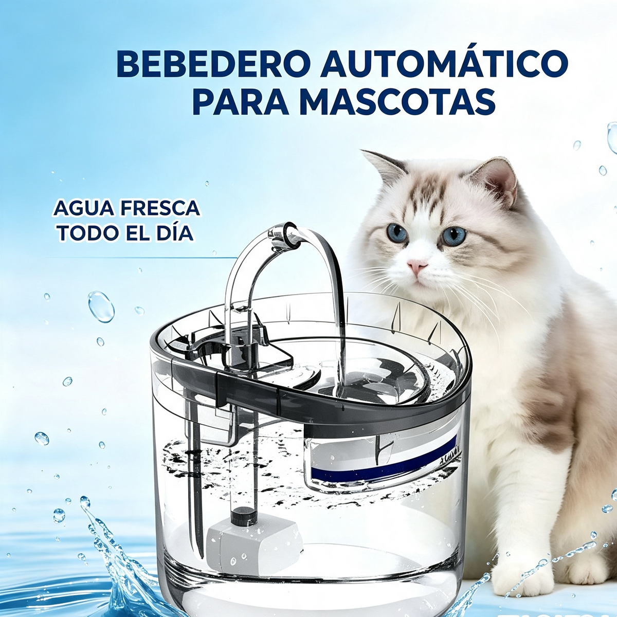 Fuente Bebedero para Mascotas