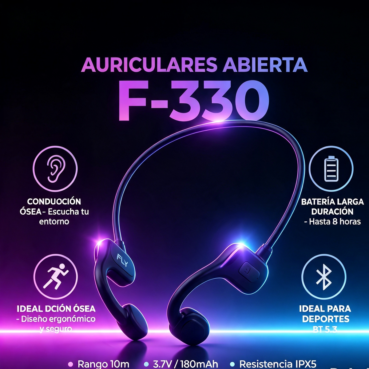 Audífonos Deportivos Bluetooth F-330
