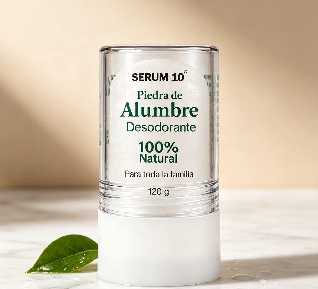 Desodorante Piedra de Alumbre Natural — Protección 24h Sin Químicos